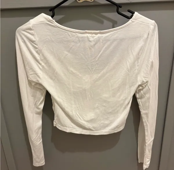 Altar'd State Twist Front Long Sleeve Crop Top  - Image 4