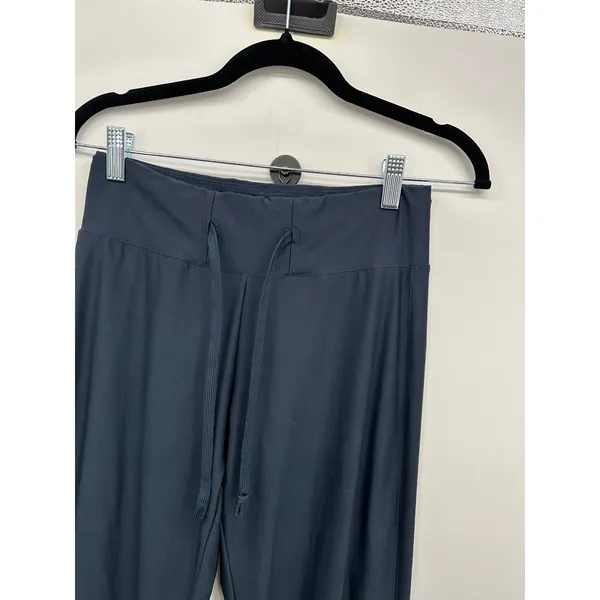 Vtg Y2K Nike Navy Blue Wide Leg Lounge‎ Pants Women Sz S Yoga Slit Active - Image 5