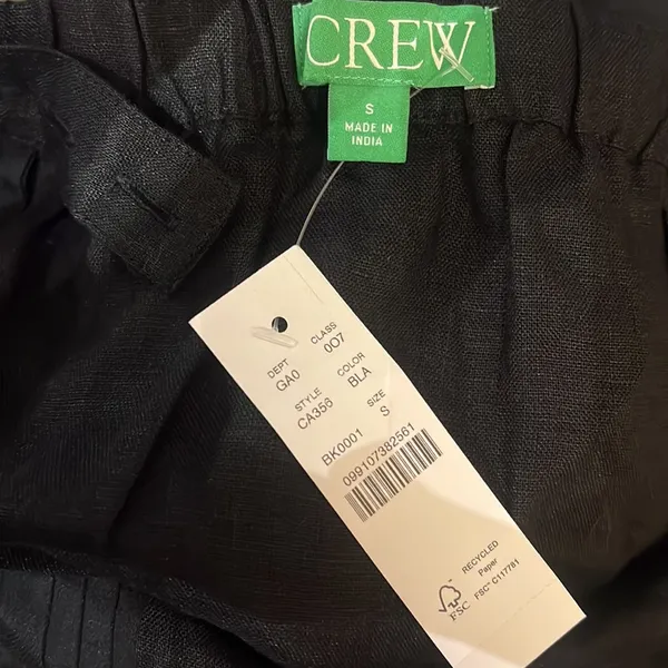 J.Crew Bow-Back linen top‎ - Image 5