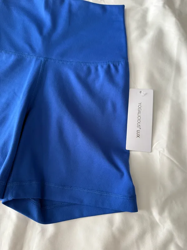 Royal Blue Lux Everyday 5” Biker Shorts - Image 3