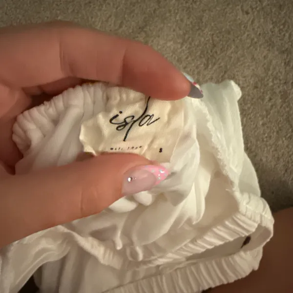 Isla strapless dress White - Image 4