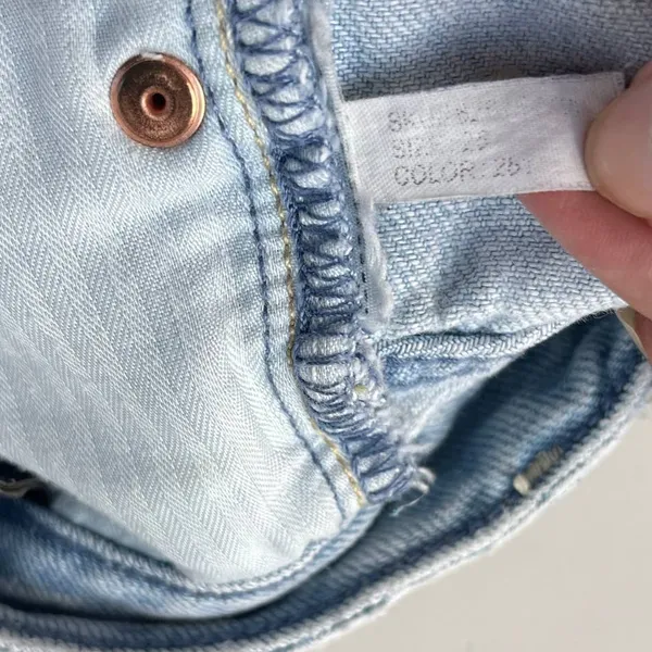 Abercrombie & Fitch Distressed Denim Womens Shorts 25 Festival Y2K Indie Sleaze - Image 12