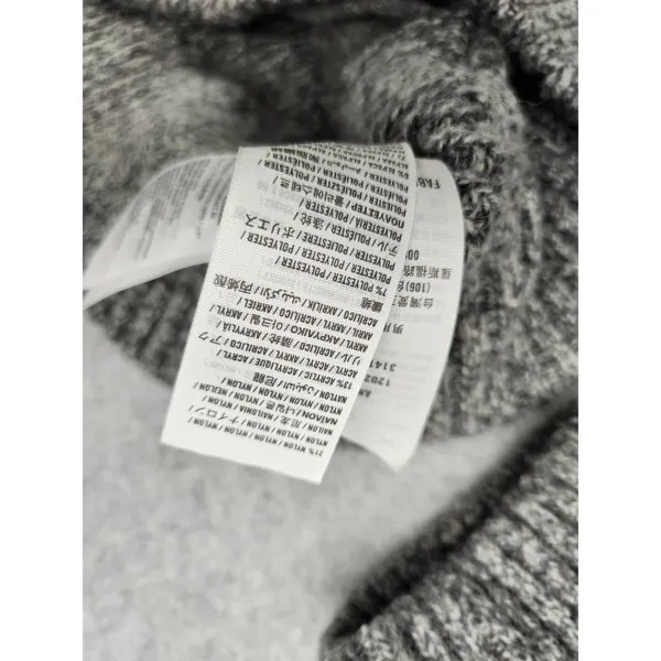 Soft! Abercrombie‎ & Fitch Knitted Wool Blend SWEATER Cable Hoodie Moose XXL - Image 7