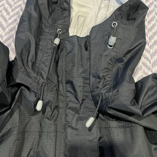 LL Bean Women TEK2 Jacket Hooded Waterproof Insulated Black L Large Regular - Image 9