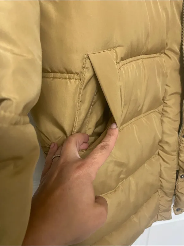 Oversized Tan puffer jacket Nordstrom M Size M - Image 4