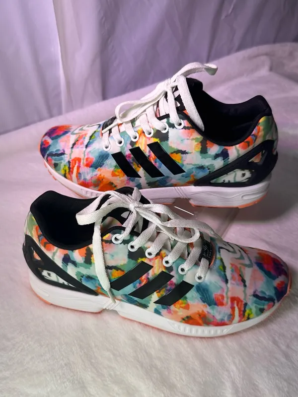 adidas Multicolor Athletic Sneakers with Black Stripes - Image 3