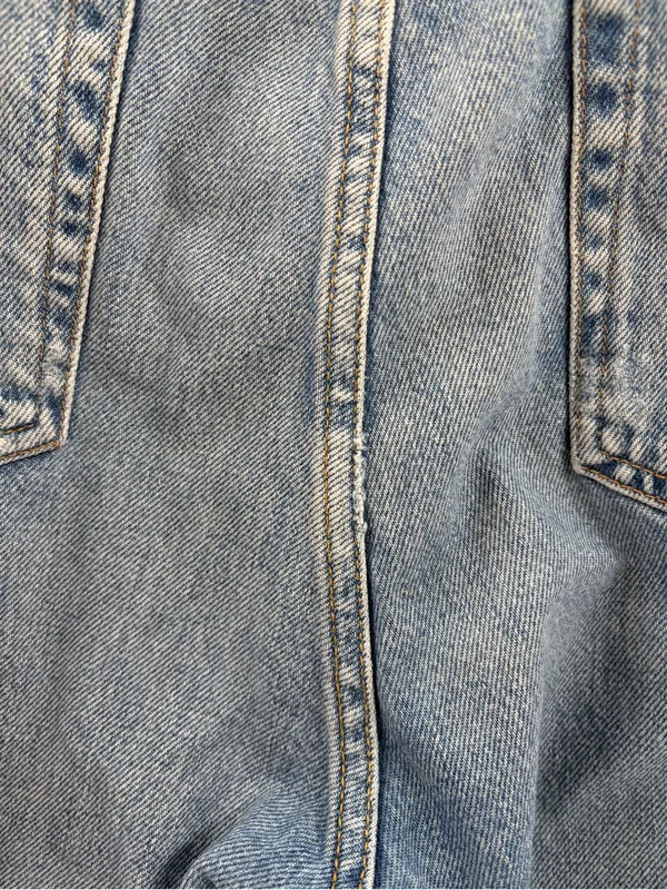Polo by Ralph Lauren women’s patchwork distress denim slim boyfriend jeans sz 32 - Image 12