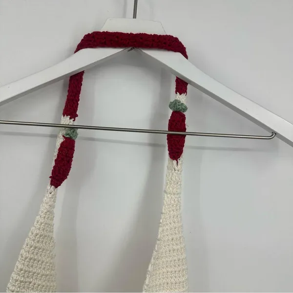 Strawberry Crochet Cross Body Bag Boho Fairycore - Image 4