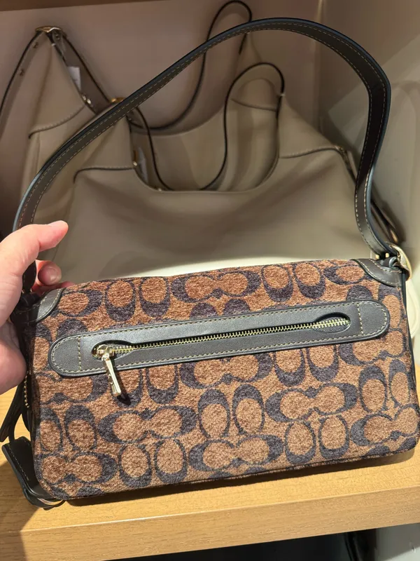 NWT Coach Etta Small Flap Shoulder Bag in Signature Chenille CCV65 Fall Release - Image 3