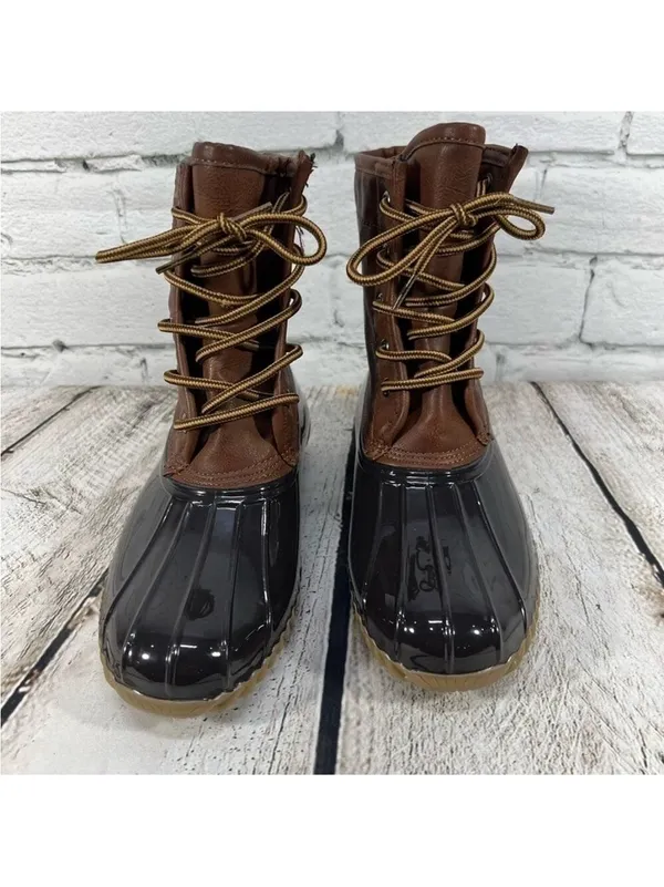CoverGirl Women's Duck Rain/ Snow Boots Size 6 - Image 3