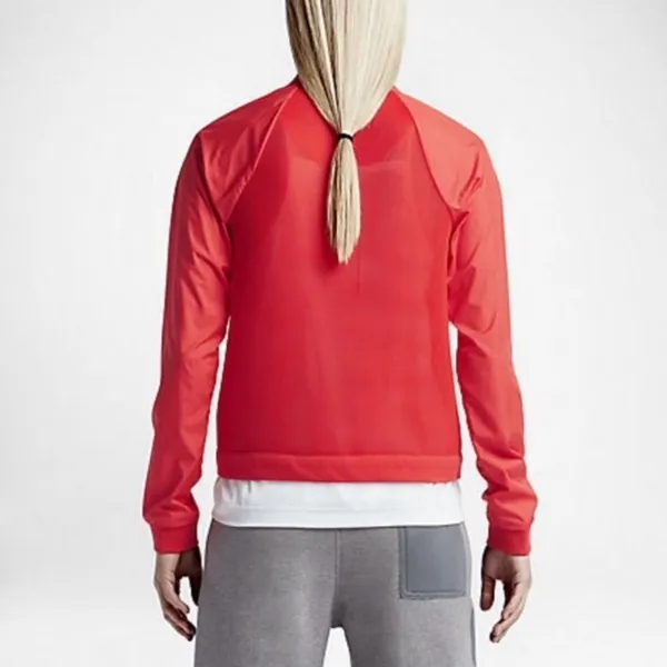 NIKE TECH HYPERMESH BOMBER JACKET Red NEW - Image 3