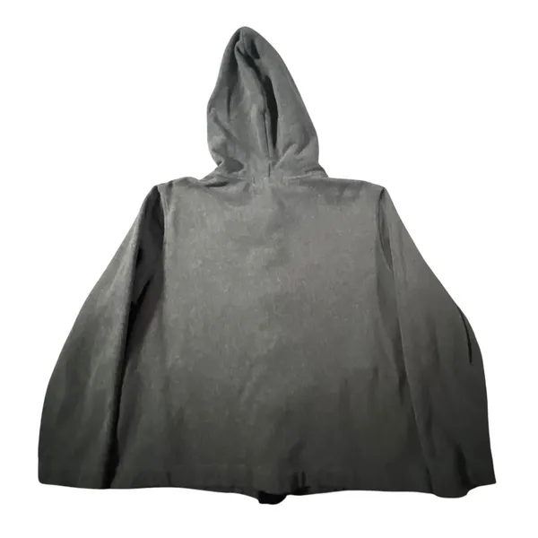 Lauren Ralph Lauren Hoodie Womens XL Gray Full Zip Snap‎ Front Jacket - Image 2