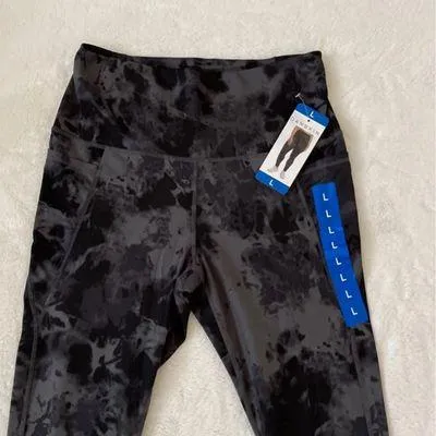 Danskin Ladies High Rise 7/8 Tie Dye Legging with Pockets, Large (12-14) - Image 9