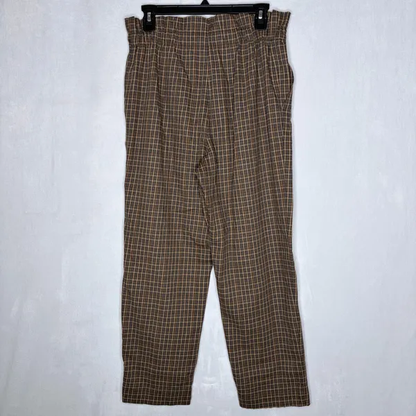 Madewell Plaid Paperbag Tapered Pants - Image 9