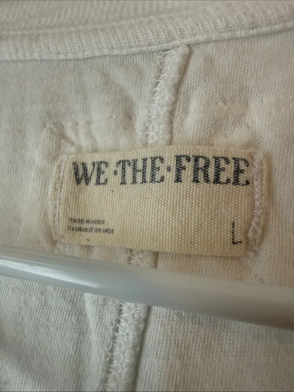 We The Free White Ribbed Crew Neck Long Sleeve Thermal - Image 8