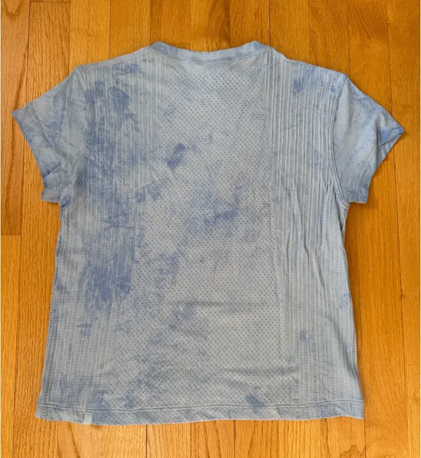 Lululemon Train to Be Mesh Breathable Short Sleeve Blue - Image 6