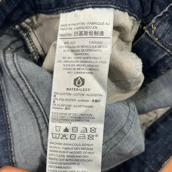 Levis Strauss Mid Rise Super Skinny Distressed Denim Jeans SZ 28 Streetwear - Image 5