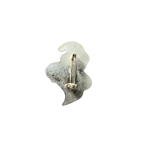 Casper Enamel Pin Friendly Ghost Christmas Night Cap‎ Holding Candle Gold Tone - Image 2
