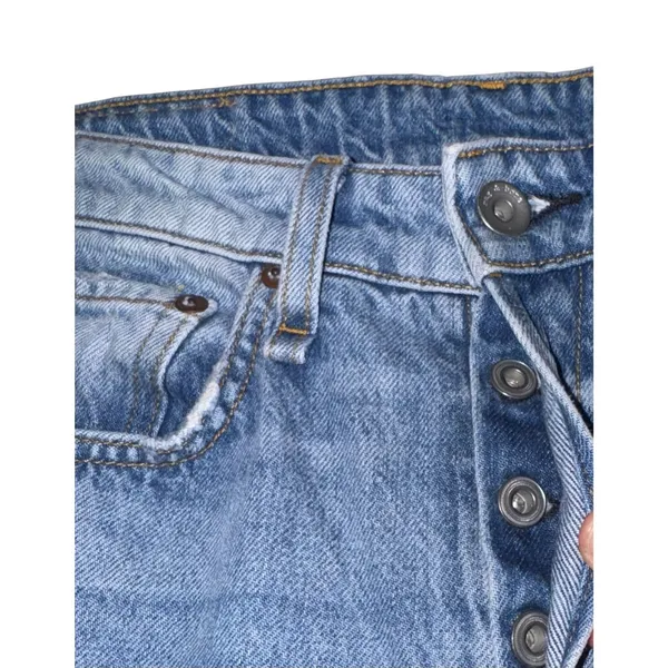 Rag & Bone Rosa Mid Rise Boyfriend Jeans Women's 25 Button fly Destroyed Luxury - Image 5