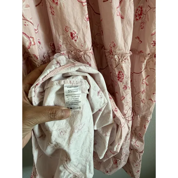 Hill House Home Bridgerton Ellie Nap Dress Small Pink Floral Smocked Cottagecore - Image 9