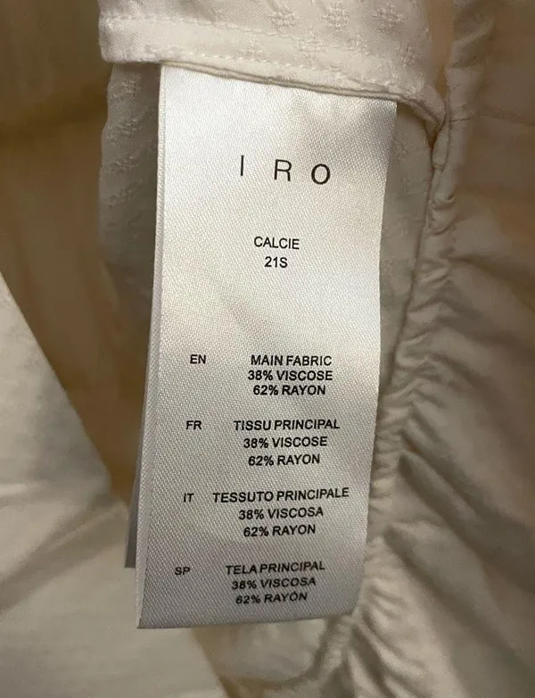 Iro Calcie ruffle hem dress size 36 - Image 8