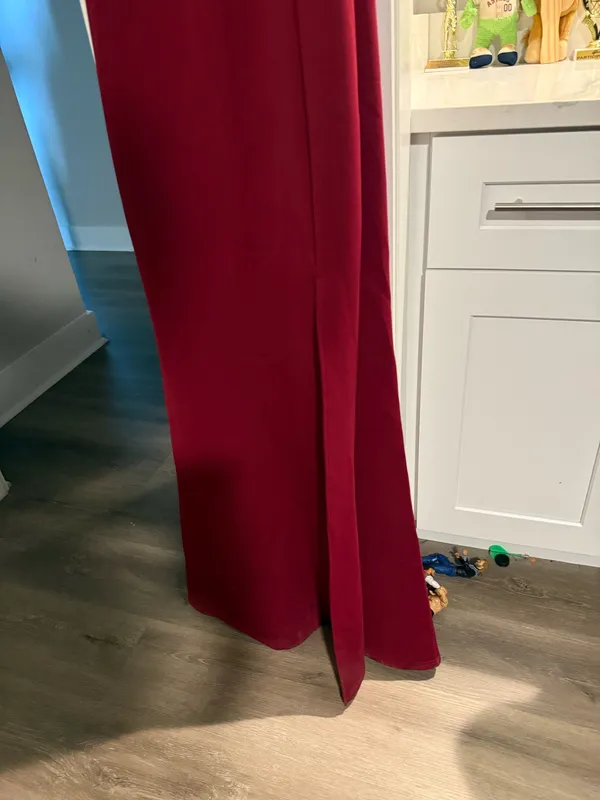 Amazon YMDUCH Women's Off Shoulder High Split Long Formal Party Dress - Image 3