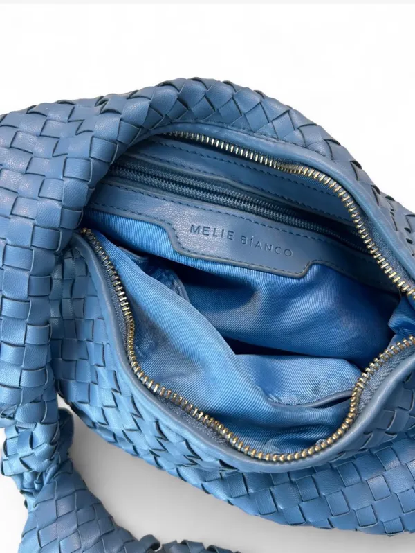 Melie Bianco Blue woven leather Bottega Veneta handbag #luxury #designer - Image 4