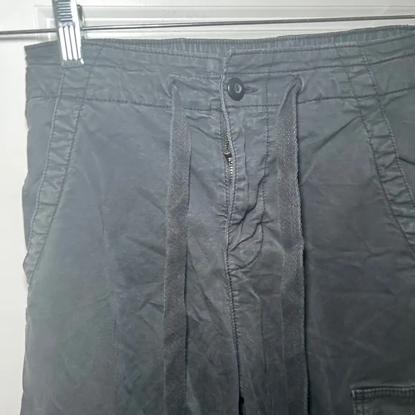 American Eagle Women Black Stretch Cargo Jogger Pants Size 2 Regular utility - Image 3