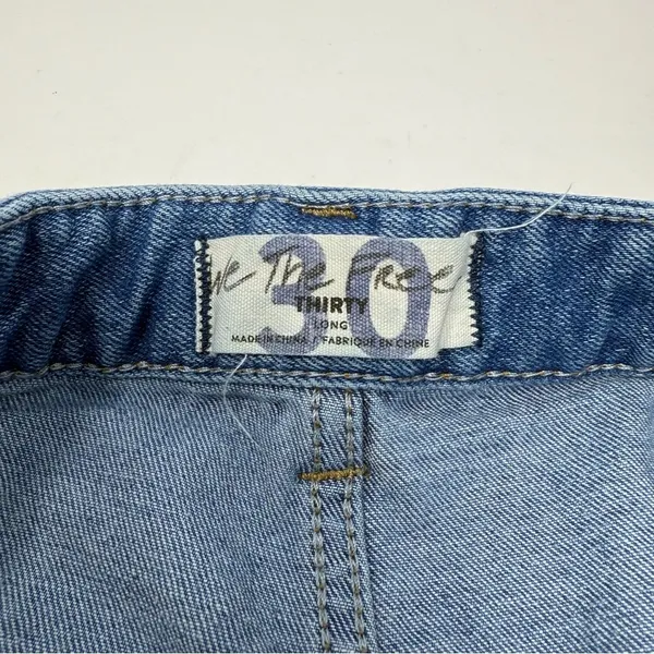 Free People Bridgette Button Front Denim Shorts 30 Long Western Festival Girly - Image 5