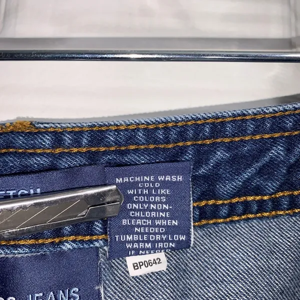 Bill Blass Jeans Womens 12 Blue High Rise Straight Leg‎ Stretch Denim BP0642 - Image 5