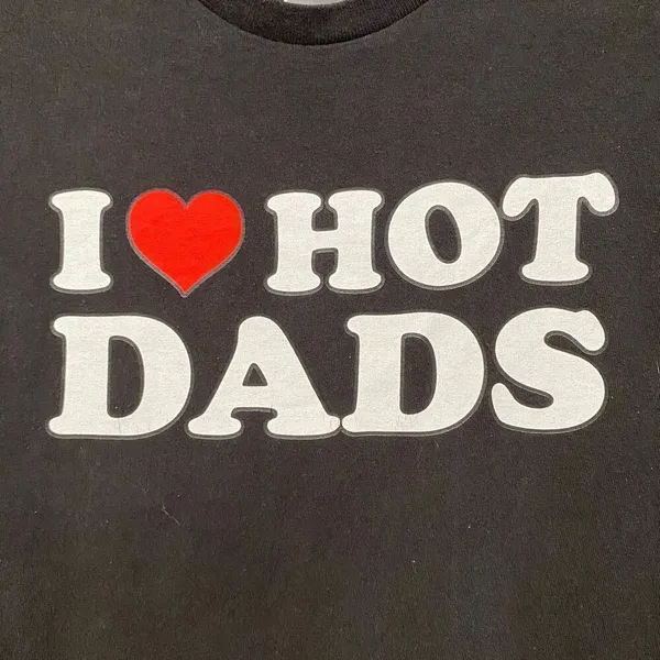 Delta Pro Weight Graphic T-Shirt – “I ❤️ Hot Dads” – Adult Medium - Image 7