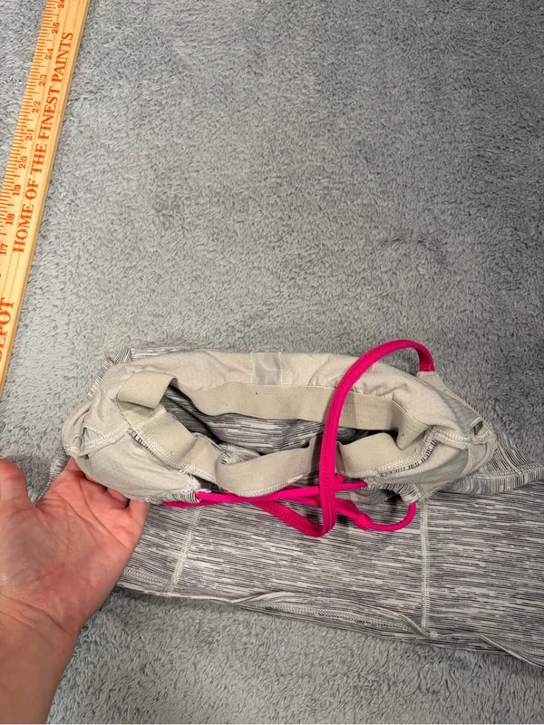 Lululemon Heathered Gray Tank yop with Hot Pink Straps 2 - Image 8