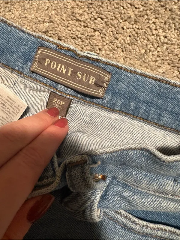 J. Crew Point Sur Light Blue Distressed High-Rise Petite Jeans - Image 2
