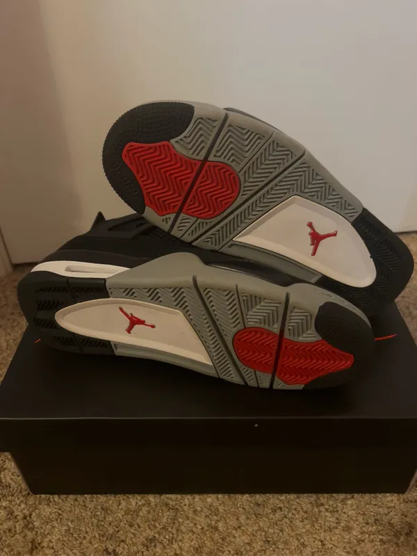 Air Jordan 4 Retro SE Black Canvas Mens Size 9.5 - Image 6