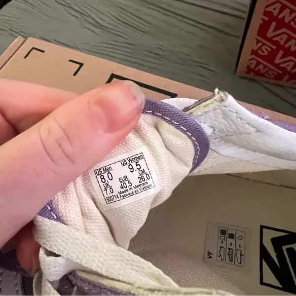 Vans Lavender and White Casual Shoes - Image 2