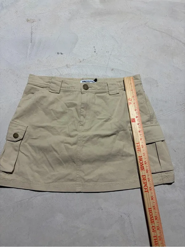 Princess polly NWT Lydie Beige Cargo Mini skirt 8 - Image 2