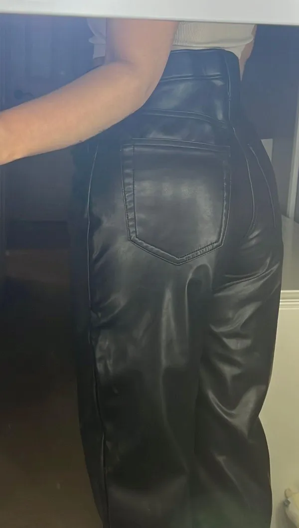 Abercrombie And Fitch Faux Leather Pants - Image 4