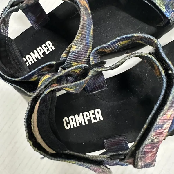 Camper Oruga Up Platform Sandal Womens Size 6 36 Multicolor Tie Dye Strappy - Image 4