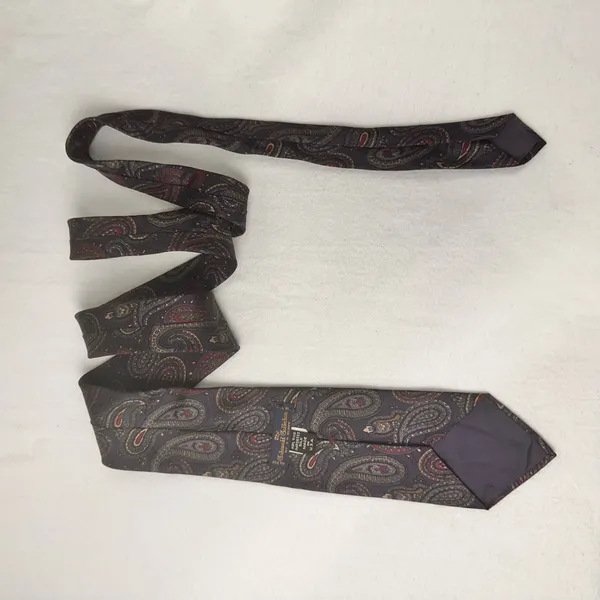 The Cotswold Collection Men’s Tie Paisley Silk Hand Made Necktie USA Made - Image 4