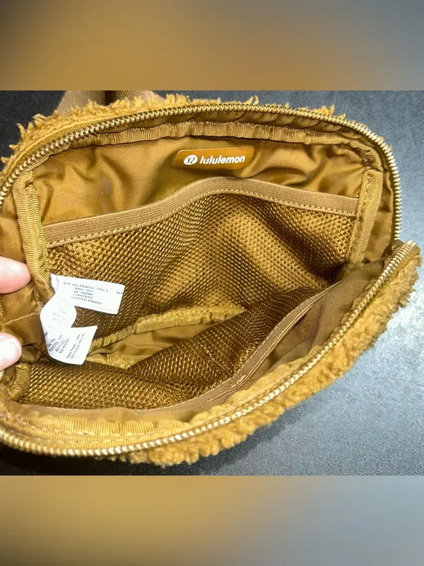 Lululemon Everywhere Belt Bag Burnt Caramel Camel Brown Fur Fanny Pack - Image 6
