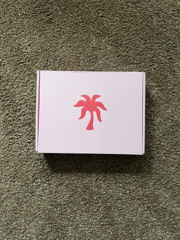 Pink Palm Puff Pajamas - Twilight Purple - Size Medium, NWT w/ Bag and Box - Image 10