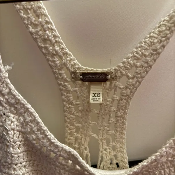 Women’s Buckle Gimmicks Crochet Tank Top Size XS - Image 3