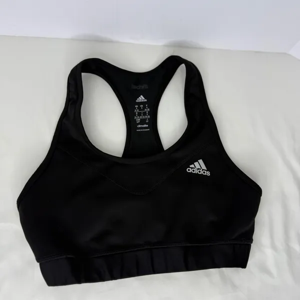 Adidas Techfit Climalite Womens Racerback Sports Bra Black‎ Medium Support Small - Image 3