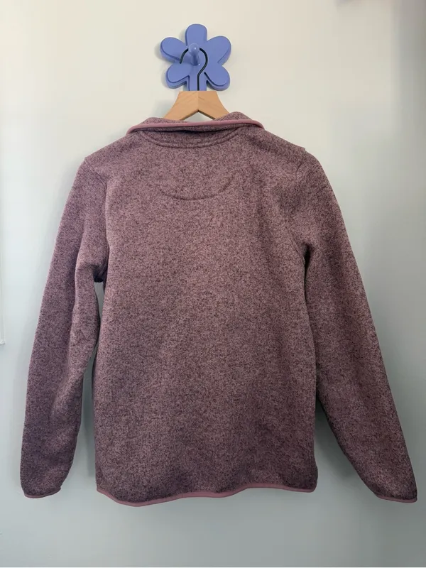 L.L.Bean Large Sweater Fleece Pullover Washed Orchid Outdoor Travel Hike - Image 5
