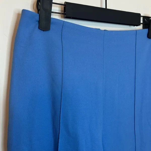 Alice + Olivia Sky Blue Paradise High Rise Cropped Wide Leg Pants - Image 8