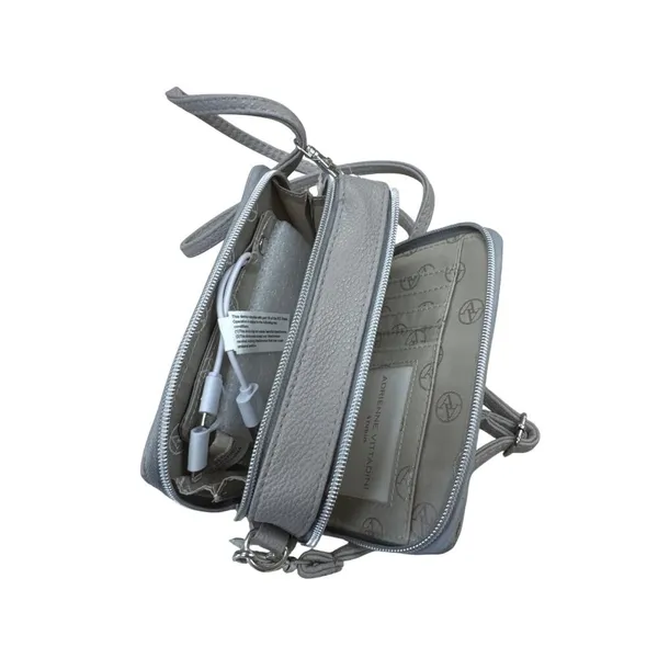 Adrienne Vittadini Studio Womens Gray Charging USB Wallet SKU 7329 - Image 12