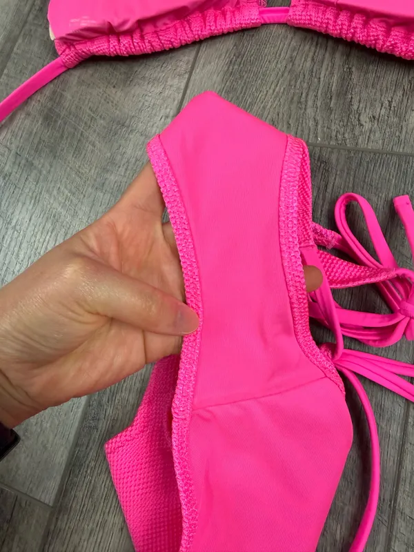 Aerie Hot Pink Textured Bikini Set - Image 8