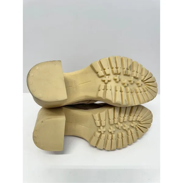 Dolce Vita‎ Leather Boots Waterproof Tan Size 9.5 Block Heel Ankle Booties - Image 9