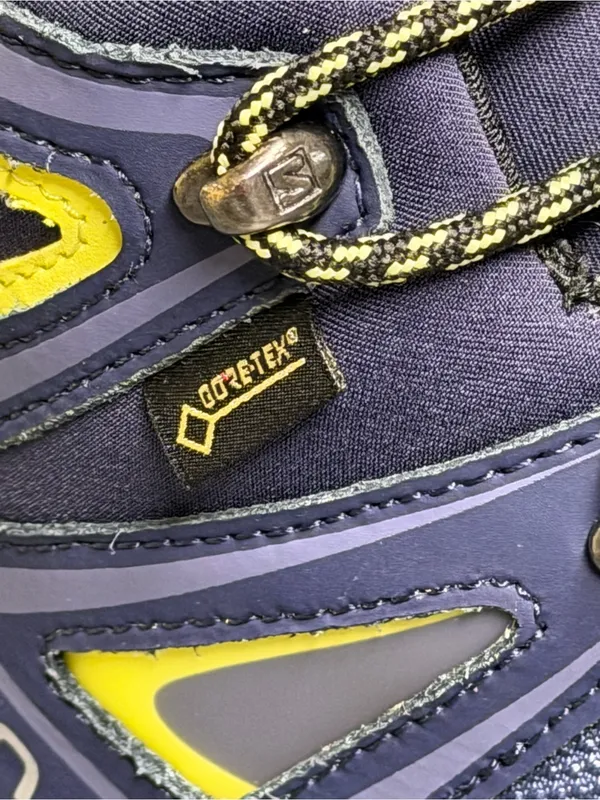 Salomon X Ultra Wide GTX Women's Wide Waterproof Hiking Boots Blue/Yellow Sz 10 - Image 6