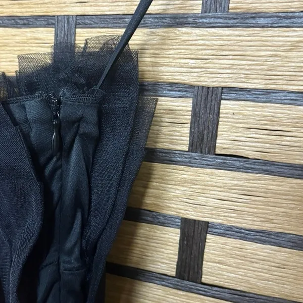 Altar'd State Black‎ Ruffle Mini Dress Size XS - Image 6